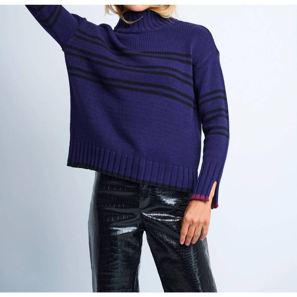 NEW LISA TODD women's highline sweater in midnight